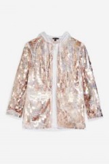 TOPSHOP Sequin Rain Mac / shiny rain jackets