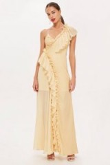 Topshop Solid Maxi Dress in Buttermilk | summer ruffles