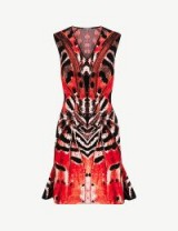 ALEXANDER MCQUEEN Butterfly jacquard mini dress red/orange/black – bold prints