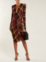 ALEXANDRE VAUTHIER Asymmetric checked dress ~ chic checks