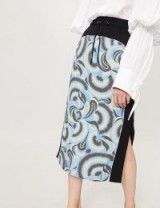 DRIES VAN NOTEN Floral-print crepe skirt Madonna – psychedelic prints