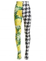 RICHARD QUINN Flora and houndstooth-print high-rise leggings ~ bold prints