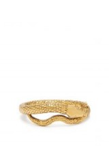 AURÉLIE BIDERMANN Gold-plated snake bracelet ~ statement jewellery