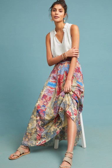 Hemant & Nandita Louvre Maxi Skirt ~ printed summer clothing