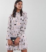 REISS ORETTA GEO PRINTED SHIRT DRESS ~ contemporary prints