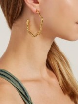 AURÉLIE BIDERMANN Tao snake hoop earrings ~ reptile statement jewellery