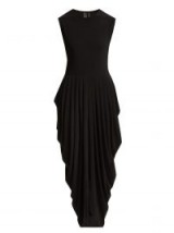 NORMA KAMALI Black Draped jersey dress