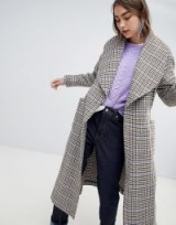 Gestuz welle check coat – wide lapel coats – houndstooth prints