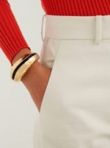 MARNI Hammered gold-tone metal cuff ~ contemporary statement jewellery