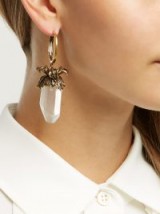 ALEXANDER MCQUEEN Iris crystal pendant drop earrings