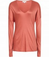 REISS NADEA LONG SLEEVED T-SHIRT PINK ~ wardrobe essential