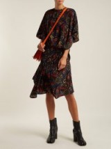 JW ANDERSON Paisley-print handkerchief-hem silk dress ~ boho chic