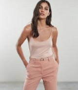 REISS SAMELLIA JERSEY CAMI TOP NUDE ~ strappy wardrobe staple