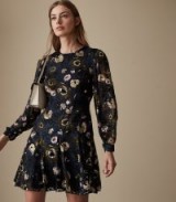 Reiss ALLIE FLORAL BURNOUT DRESS