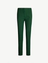 ARJE Tat mid-rise skinny woven trousers emerald ~ green skinnies