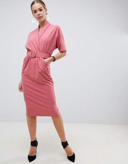 dusky pink dress asos