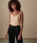 REISS BETHAN V NECK CAMI CHAMPAGNE ~ luxe essential