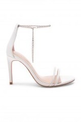 Chrissy Teigen X REVOLVE EZRA HEEL White – barely there party heels