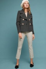 ett:twa Emiliana Peacoat Carbon ~ short chic sailor coat