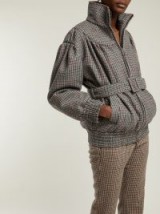 MIU MIU Grey Houndstooth wool jacket