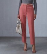 REISS KATIE TAPERED TROUSERS TULIP PINK