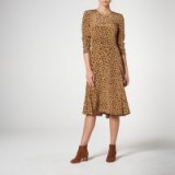 L.K. Bennett LEANIE LEOPARD PRINT SILK DRESS / animal prints