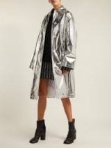 MM6 MAISON MARGIELA Metallic-silver rain mac