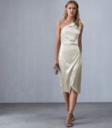 REISS POSITANO STRAPPY COCKTAIL DRESS SILVER ~ pure luxe