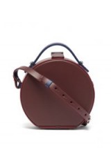 NICO GIANI Tunilla mini burgundy matte-leather circle bag ~ small chic handbags