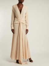 JACQUEMUS Viavelez knotted crepe maxi dress