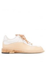 PETERSON STOOP Wavey cork recycled leather trainers