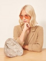 REFORMATION Bianca Sunglasses in Peach ~ 70s style chic accessory