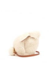 LOEWE Bunny shearling cross-body bag in white ~ cute rabbit crossbody