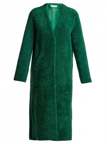 INÈS & MARÉCHAL Darling green shearling coat