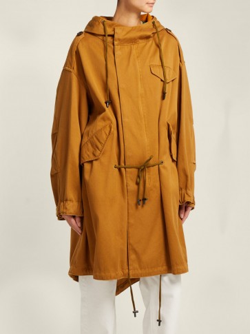 ISABEL MARANT ÉTOILE Duffy oversized cotton parka ~ slouchy oversized hooded coat