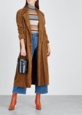 FREE PEOPLE Abbey Road brown corduroy coat ~ textured clothing