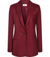 FREJA BOYFRIEND FIT BLAZER BERRY ~ dark-red tailored jacket