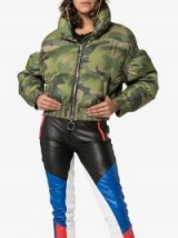 IENKI IENKI Poodle camo print cropped puffer jacket ~ cool street style jackets for winter