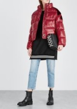 MONCLER GENIUS 1952 Chouette red velvet-trimmed shell jacket