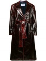 MSGM red patent trench coat