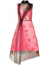 PRADA floral embroidered tulle dress