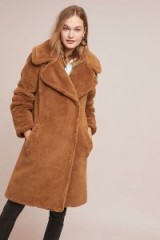 Seen Worn Kept Teddy Faux-Fur Coat in Brown