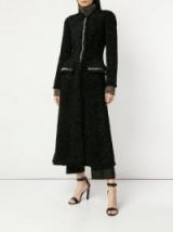 ALEXANDER WANG long tailored coat in black – chic fit and flare coats