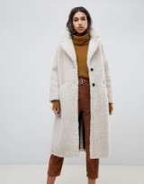 BA&SH teddy maxi coat in off white | luxe style winter coats | neutral outerwear