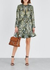 CHLOÉ Paisley-print metallic-weave dress ~ luxe boho clothing