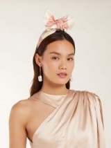 BENOÎT MISSOLIN Eugenie pink and white bow headband ~ feminine headbands