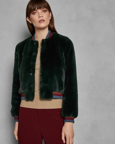 ted baker velvet bomber jacket