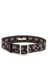 ERDEM Floral-jacquard belt ~ statement accessory