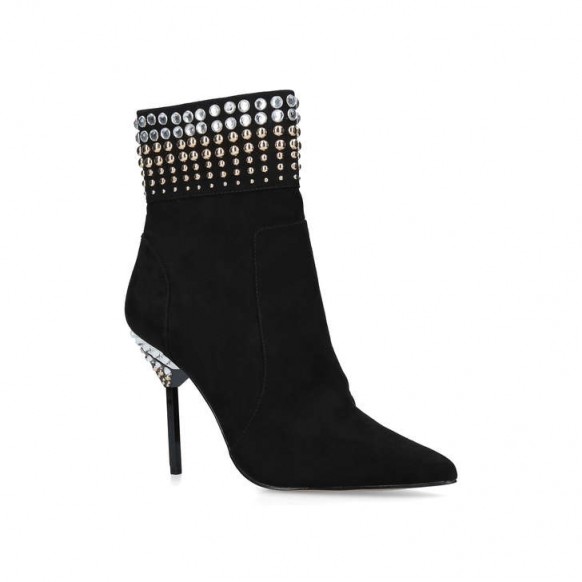 CARVELA GEMMA embellished black ankle boot in black – party heels