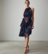 REISS LAKE FLORAL BURNOUT DRESS ~ feminine event wear